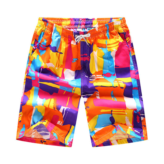 Pantalones Cortos de Playa Floreados Holgados para Hombre - Image 11