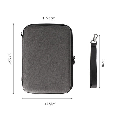 Dark gray rectangular sports camera bag with a black zipper and two pulls, designed for outdoor camera accessories. - Image 10