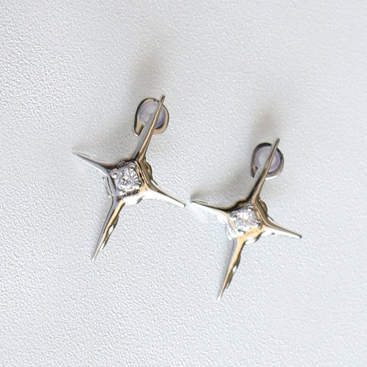 Pendientes de Cruz con Brillantes, Diseño Sencillo y Elegante - Image 5