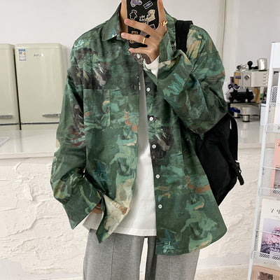 Chaqueta Larga Estampada con Volantes - Diseño Moderno y Versátil - Image 8