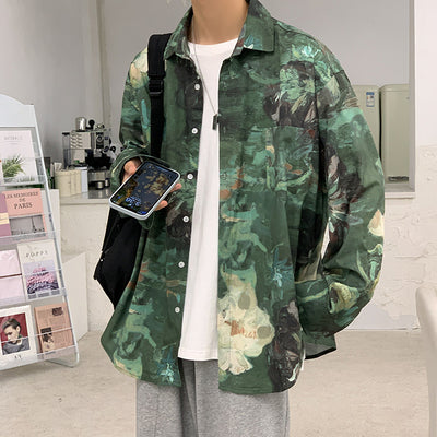 Chaqueta Larga Estampada con Volantes - Diseño Moderno y Versátil - Image 4