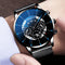 Reloj de Negocios para Hombre con Correa de Malla y Calendario