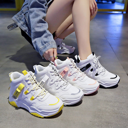 Tenis Deportivos Blancos para Mujer con Plataforma Chunky - Primavera Verano - Image 6