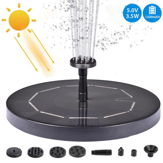 Fuente Solar Flotante de Mercurio para Jardín Miniatura - Image 8