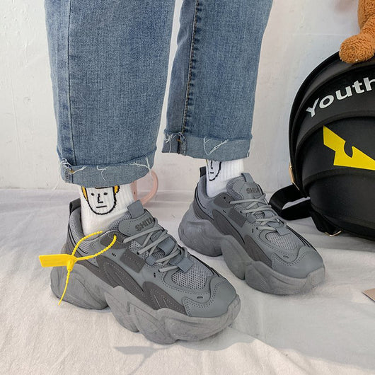 Zapatillas Deportivas Primavera con Altura Aumentada para Jóvenes Mujeres - Image 9