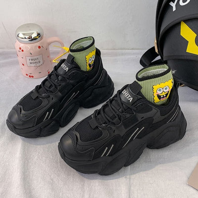 Zapatillas Deportivas Primavera con Altura Aumentada para Jóvenes Mujeres - Image 4
