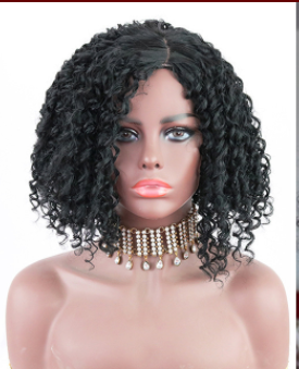 Peluca de Rizos Africanos para Cabello Corto - Malla Interior Rosa Adultas y Mayores - Image 12