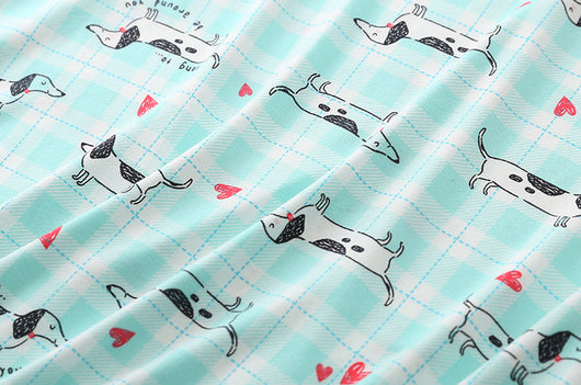 Pijama Corto Tejido Estampado Dibujos Animados Talla Grande Cómodo para Casa - Image 12