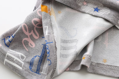 Pijama Corto Tejido Estampado Dibujos Animados Talla Grande Cómodo para Casa - Image 26