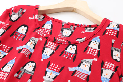 Pijama Corto Tejido Estampado Dibujos Animados Talla Grande Cómodo para Casa - Image 32