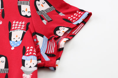 Pijama Corto Tejido Estampado Dibujos Animados Talla Grande Cómodo para Casa - Image 45