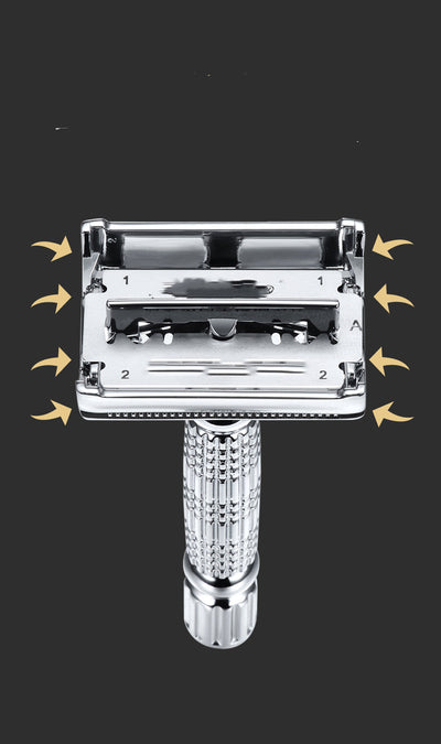 Navaja de Afeitar Clásica Manual con Soporte Doble Filo - Image 9