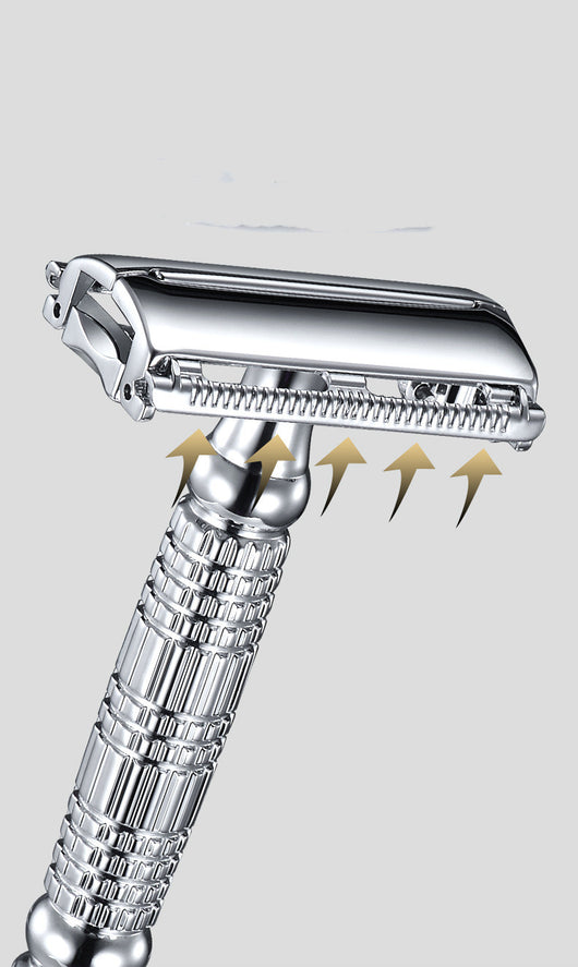 Navaja de Afeitar Clásica Manual con Soporte Doble Filo - Image 15