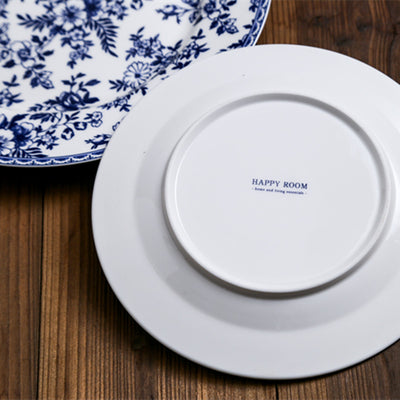 Juego de Vajilla Cerámica Azul y Blanco Estilo Occidental - Image 7