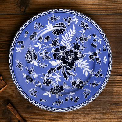 Juego de Vajilla Cerámica Azul y Blanco Estilo Occidental - Image 5