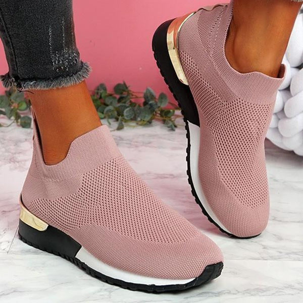 Zapatos Deportivos Tejidos Elásticos Talla 43 para Mujer - Comodidad Máxima