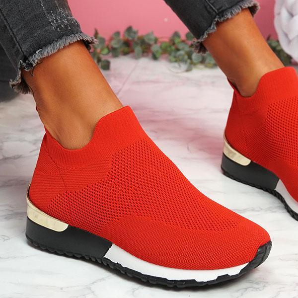 Zapatos Deportivos Tejidos Elásticos Talla 43 para Mujer - Comodidad Máxima