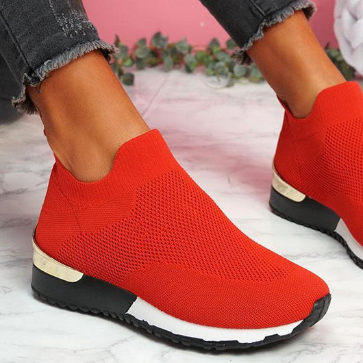 Zapatos Deportivos Tejidos Elásticos Talla 43 para Mujer - Comodidad Máxima