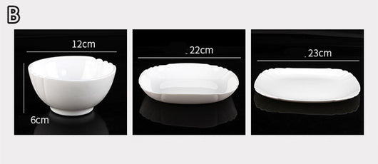 Juego de Vajilla de Jade Blanco 10 Piezas - Platos y Boles de Vidrio Templado Resistente al Calor - Image 11