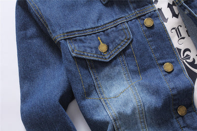 Chaqueta Denim Slim Fit Coreana de Manga Larga para Hombre - Image 9