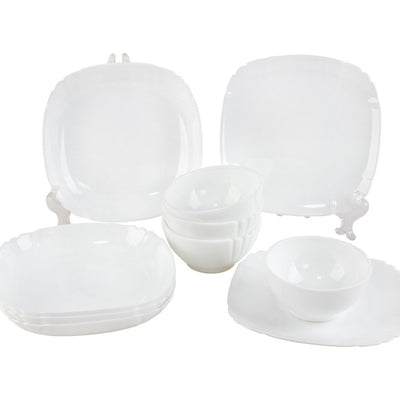 Juego de Vajilla de Jade Blanco 10 Piezas - Platos y Boles de Vidrio Templado Resistente al Calor - Image 22