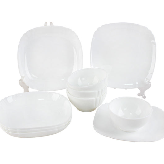 Juego de Vajilla de Jade Blanco 10 Piezas - Platos y Boles de Vidrio Templado Resistente al Calor - Image 8