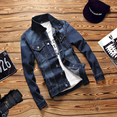 Chaqueta Denim Slim Fit Coreana de Manga Larga para Hombre - Image 2