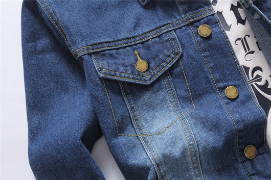 Chaqueta Denim Slim Fit Coreana de Manga Larga para Hombre - Image 7