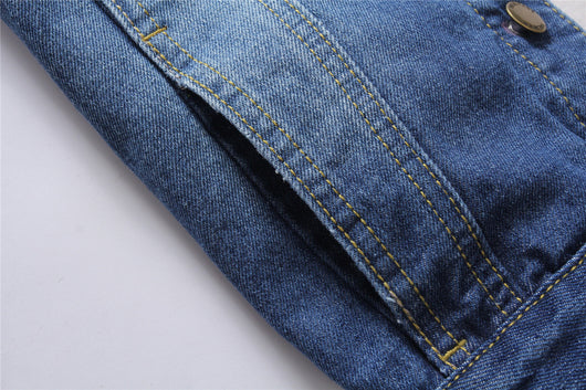 Chaqueta Denim Slim Fit Coreana de Manga Larga para Hombre - Image 8
