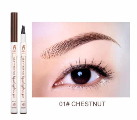 Lápiz de Cejas Líquido con Cuatro Puntas de Precisión