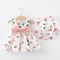 Vestido Estampado con Sombrero y Falda Infantil