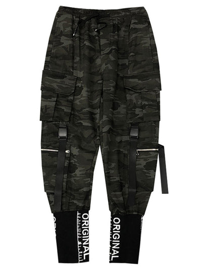 Overol Hombre Streamer Tide Suelto Bordado Bolsillos Múltiples Estilo Urbano - Image 6
