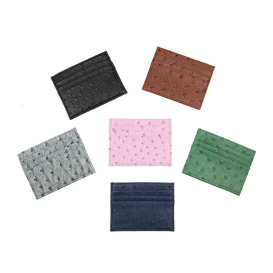 Cartera Compacta de Cuero PU para Tarjetas Bancarias