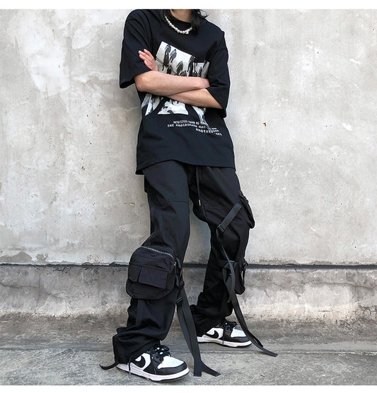 Pantalones Overol Street Casual para Hombre - Diseño Urbano Moderno