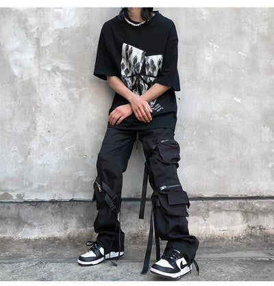 Pantalones Overol Street Casual para Hombre - Diseño Urbano Moderno - Image 9