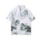 Men's Short Sleeve Full Print Retro Chinese Style Shirt