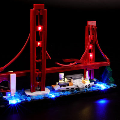 Kit de Construcción San Francisco con Iluminación LED - Bloques DIY Armables - Image 7