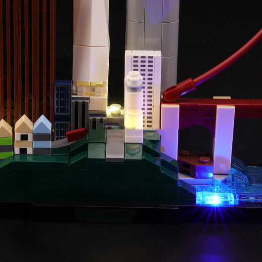 Kit de Construcción San Francisco con Iluminación LED - Bloques DIY Armables - Image 4