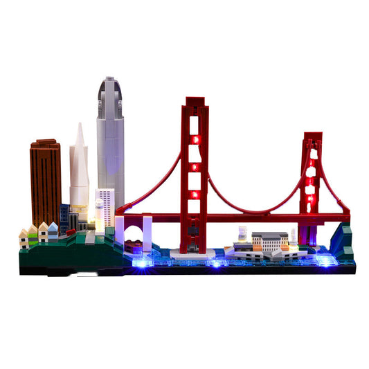 Kit de Construcción San Francisco con Iluminación LED - Bloques DIY Armables - Image 2