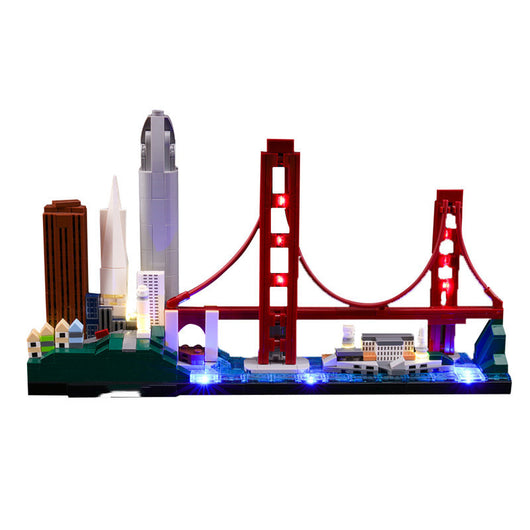 Kit de Construcción San Francisco con Iluminación LED - Bloques DIY Armables - Image 2