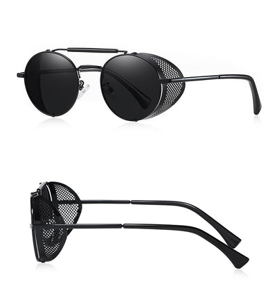 Gafas de Sol Steampunk Retro con Lentes Espejadas de Colores - Image 6
