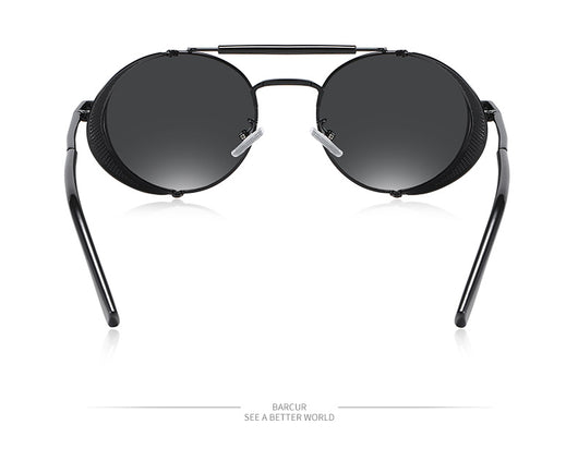 Gafas de Sol Steampunk Retro con Lentes Espejadas de Colores - Image 9