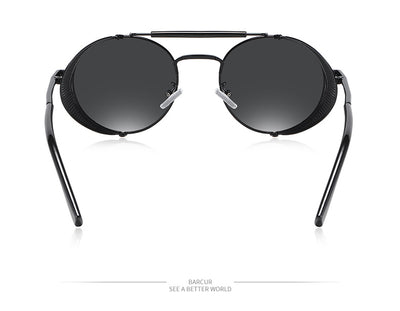 Gafas de Sol Steampunk Retro con Lentes Espejadas de Colores - Image 13