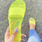 Sandalias y Pantuflas de Cristal Transparente con Tacón Plano
