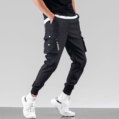 Pantalones Casuales Hombre Overol Trendy con Cierre Ajustable
