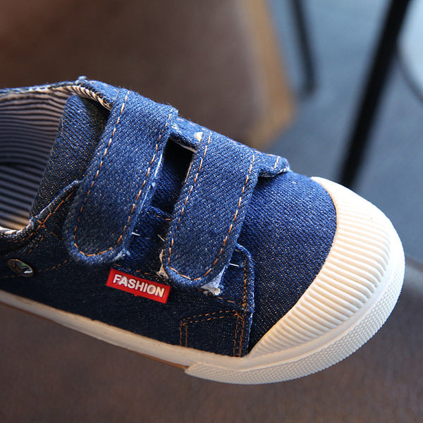 Zapatos de Lona Denim para Niños con Remaches - Colores Sólidos