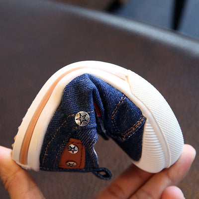 Zapatos de Lona Denim para Niños con Remaches - Colores Sólidos - Image 5