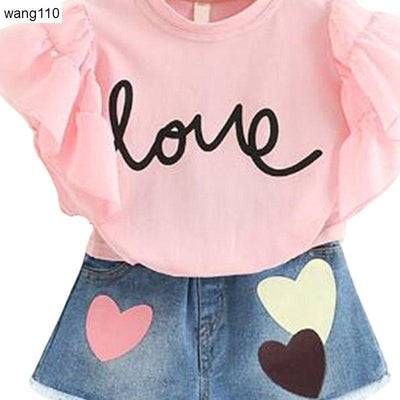 Conjunto de Ropa para Niñas Verano: Playera y Pantalón Rotos - Image 12
