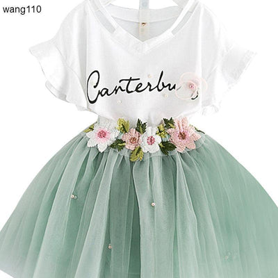 Conjunto de Ropa para Niñas Verano: Playera y Pantalón Rotos - Image 15