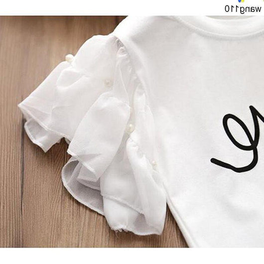 Conjunto de Ropa para Niñas Verano: Playera y Pantalón Rotos - Image 17